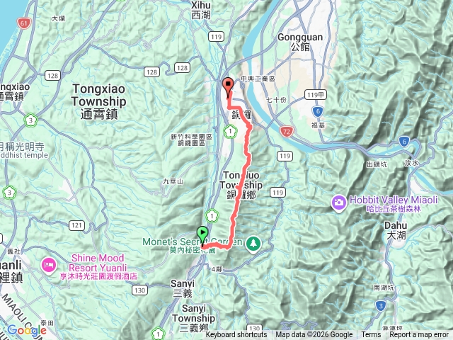三員縱走(三義火車站—>銅鑼火車站）預覽圖