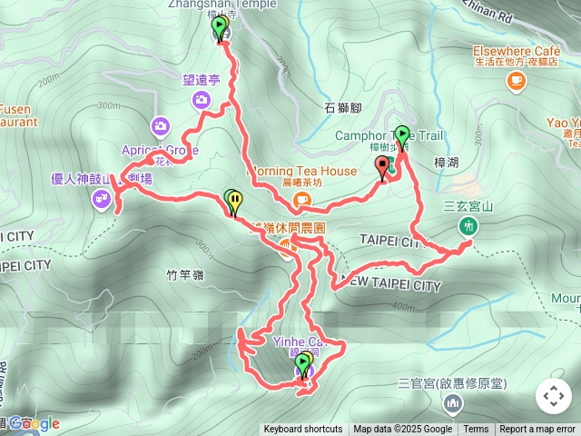 鵝角格山、銀河洞、待老坑山