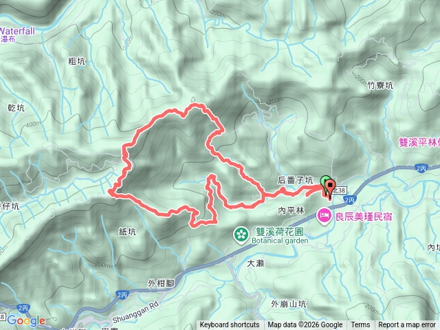 後番子坑古道 -大平林山東南峰-內平林山 -平林山 （石頭厝山）-武山煤礦 -武山焦炭窯 -後番子坑古道-東內平林山O型預覽圖