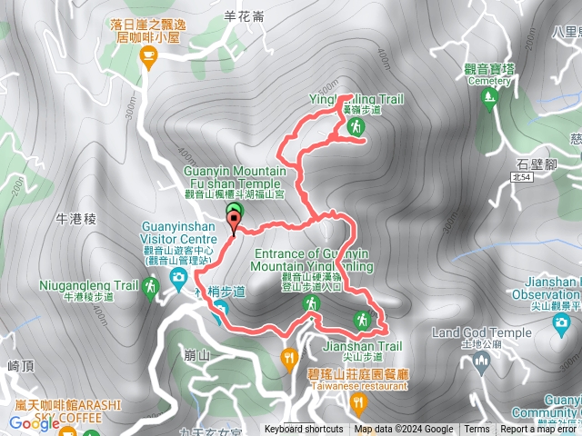 楓櫃斗湖-大崩壁-小崩壁-尖山步道-硬漢嶺步道預覽圖