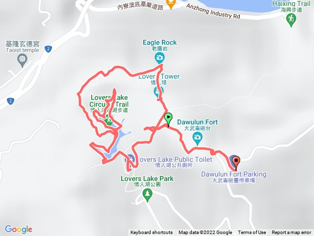 大武崙砲台，老鷹岩，情人湖