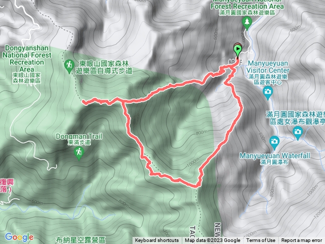 東眼山、拉卡山O型