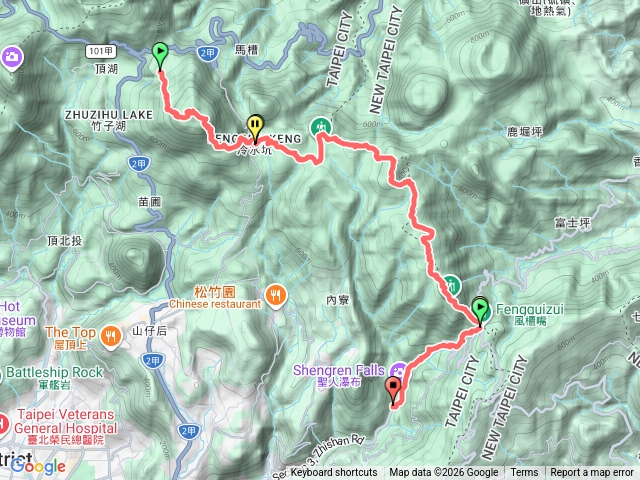 台北大縱走第三段到聖人橋預覽圖