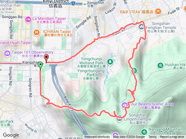 四獸山象獅豹虎夜間縱走預覽圖
