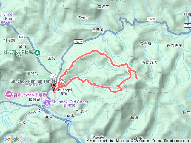 新北雙溪，九份坑三山環走