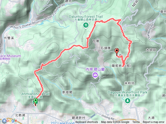 環山路-大崙頭山-碧山-白石湖山-開眼山-龍船岩-石崁預覽圖