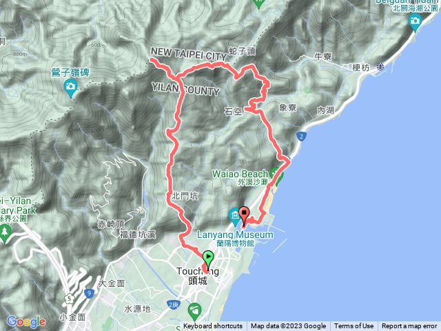 頭城頭圍山礁水坑山鶯子嶺太和山石空山出外澳