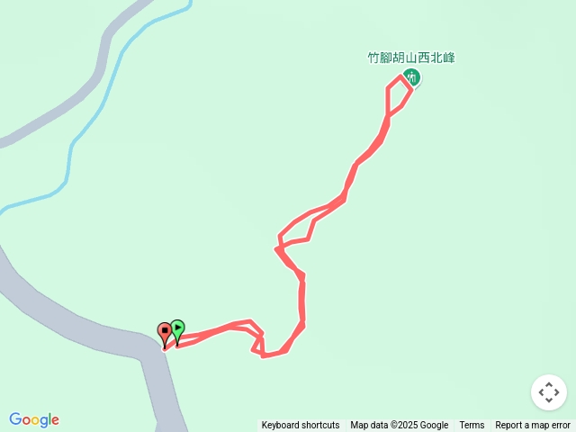 竹腳胡山西北峰