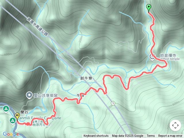 尖山湖產道5k散策，逆走預覽圖