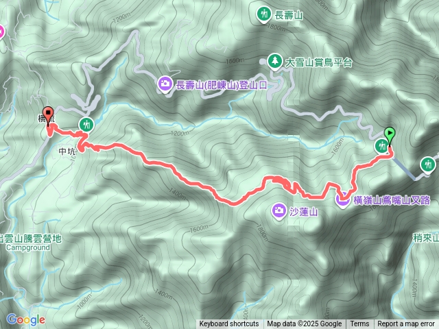 大雪山橫嶺步道預覽圖