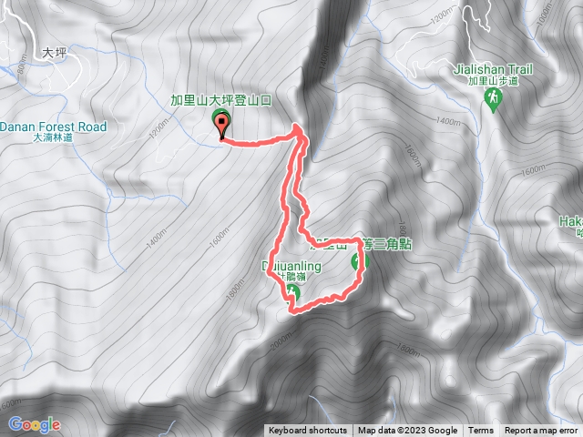 加里山大坪登山口