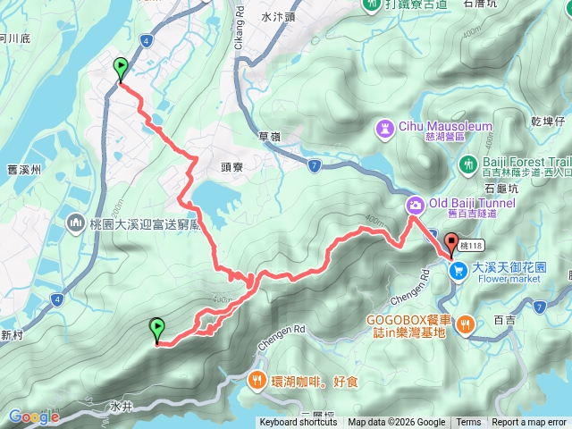 大溪十一指-大艽芎-溪洲山-頭寮山-舊百吉隧道(2026-4-26)預覽圖
