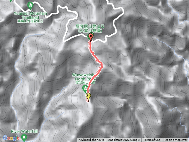 屋我維山（大雪山林道登山口）