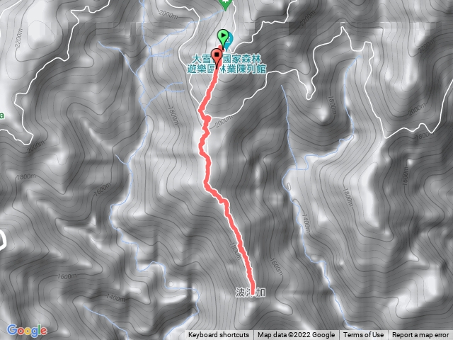 波津加大雪山線