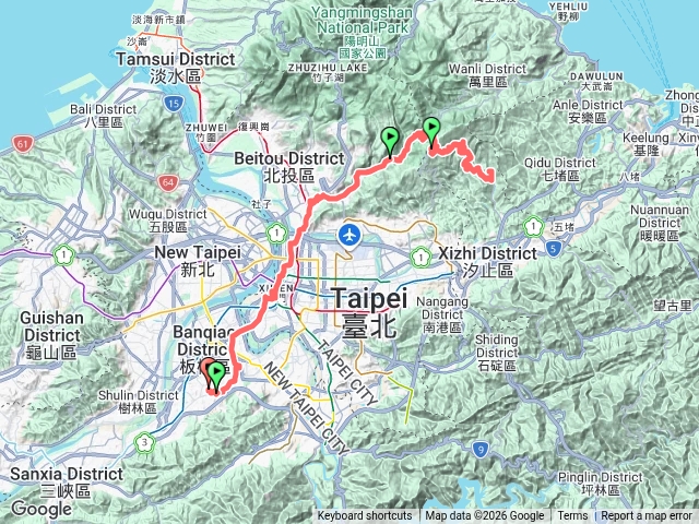 五指山公墓-北29-夢湖路(折返)-土城