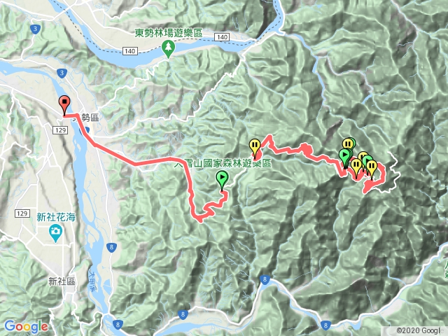 鳶嘴山-稍來山-稍來山南峰(O型路線)