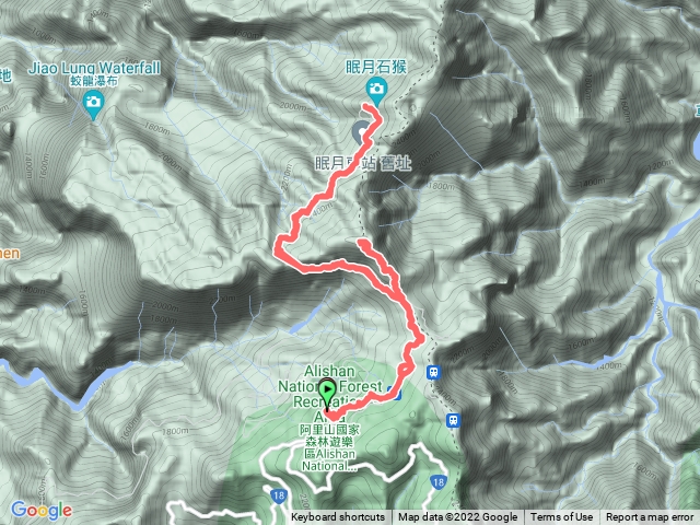 眠月線、大塔山