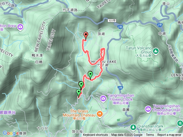 陽明山草山吊橋竹子湖水車寮步道預覽圖