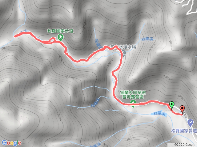 松羅國家步道停車場起往返
