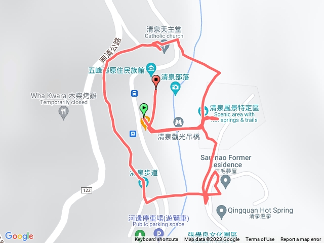 新竹五峰清泉吊橋清泉步道