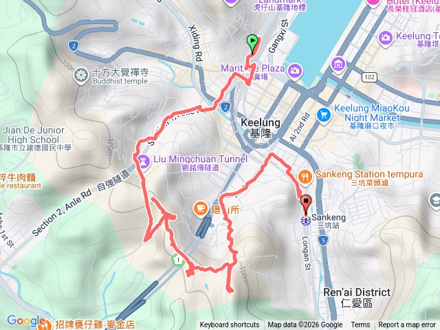 基隆車站--劉銘傳隧道--獅球嶺--三坑車站預覽圖