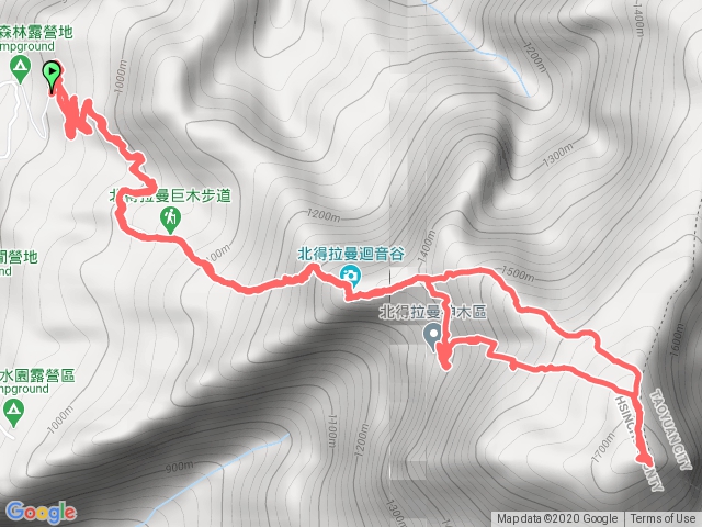 北得拉曼登内鳥嘴山，賞山毛櫸、神木