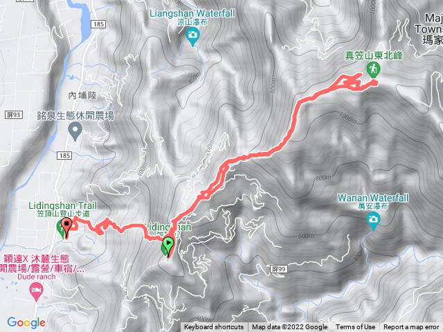 1111001笠頂、真笠及東北峰