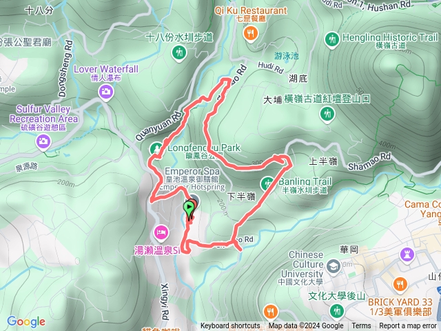 龍鳳谷步道接下半嶺步道（行義路溫泉)預覽圖