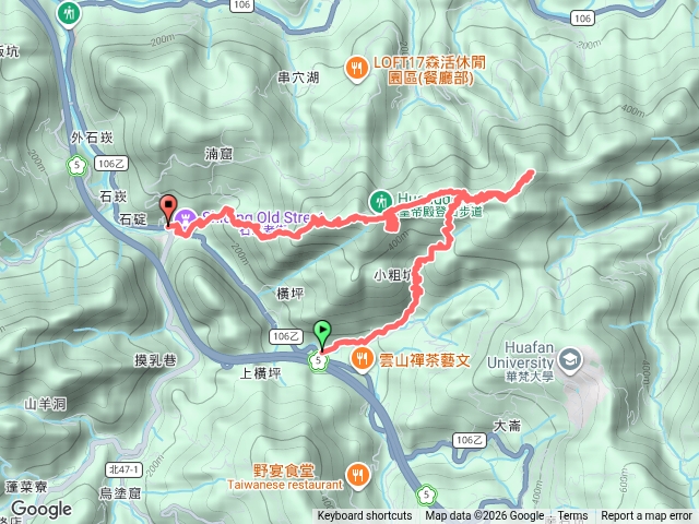 皇帝殿公車站＞皇帝殿東峰＞天王峰＞天王廟＞皇帝殿西峰＞石碇預覽圖
