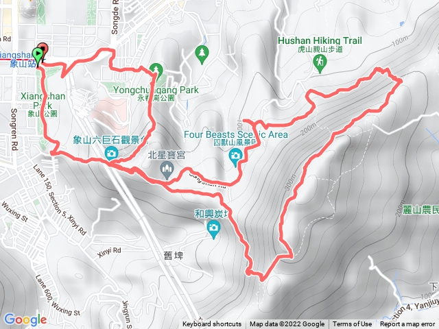 六巨石、九五峰、虎豹獅象山、一線天、永春崗