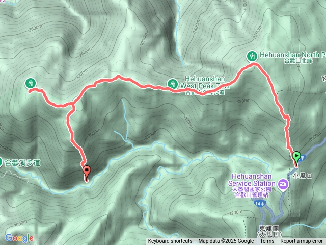 20250823 合歡北西下華崗 (少合歡溪步道)