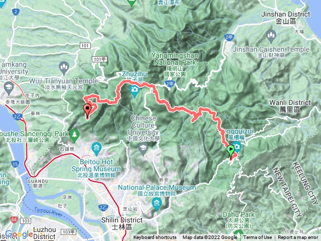2022/06/03 陽明山東西大縱走