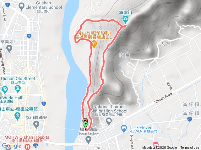 旗尾山 一上三下