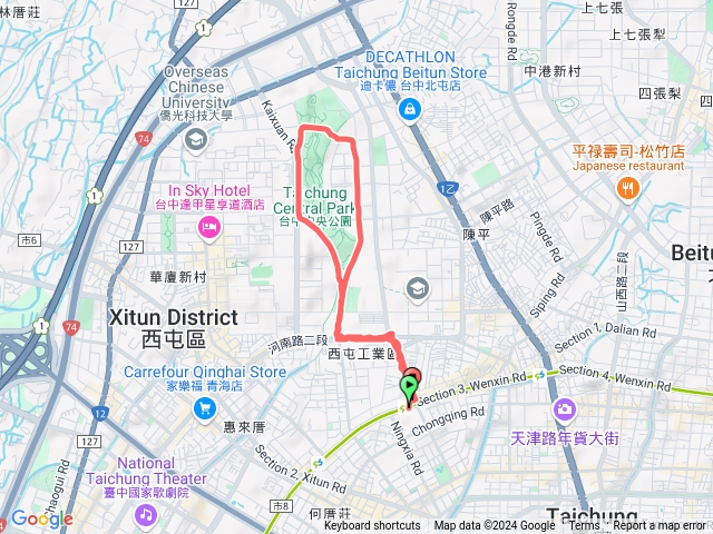 水湳中央公園健走+騎腳踏車預覽圖