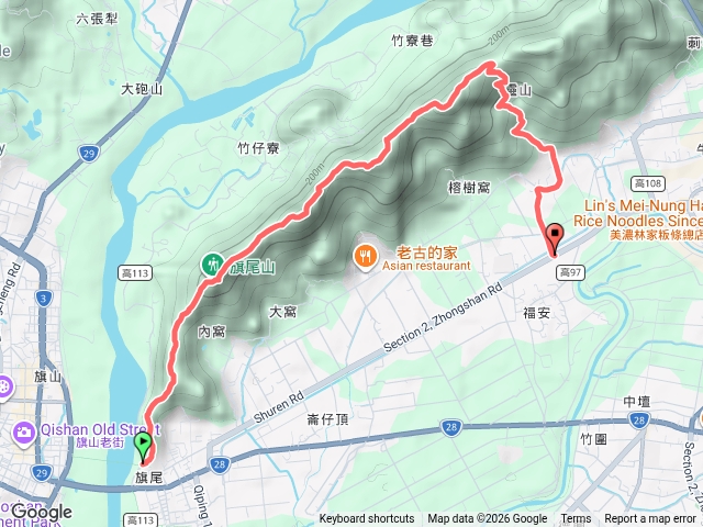 旗靈縱走到雷音寺公車站預覽圖