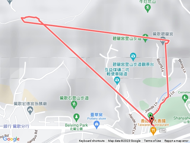 碧龍宮停車場步道健走