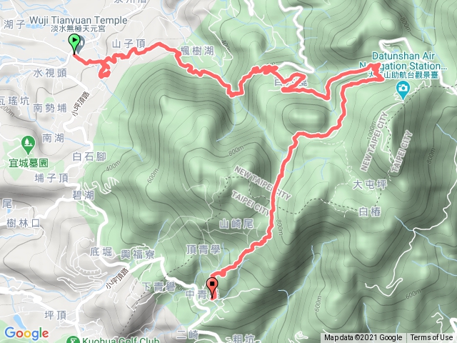 天元宮到二子坪