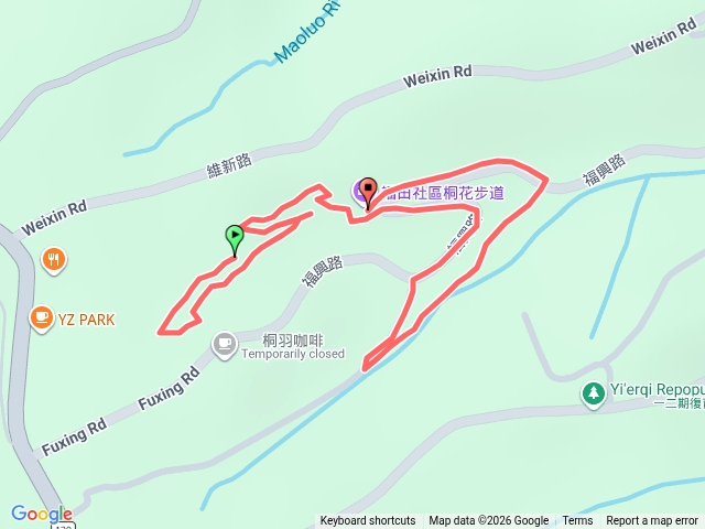 福田社區桐花步道