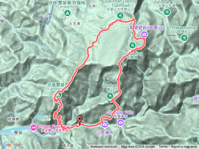 虎山加里山騰龍山橫龍山北峰橫龍山O型走(內有路線影片連結)預覽圖