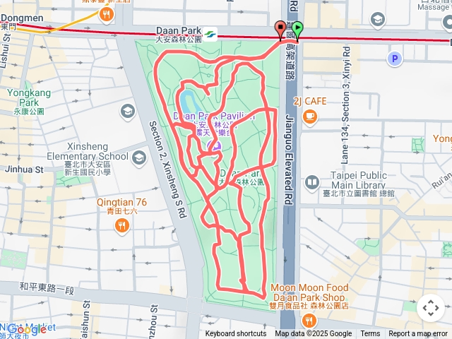 大安森林公園負重健行