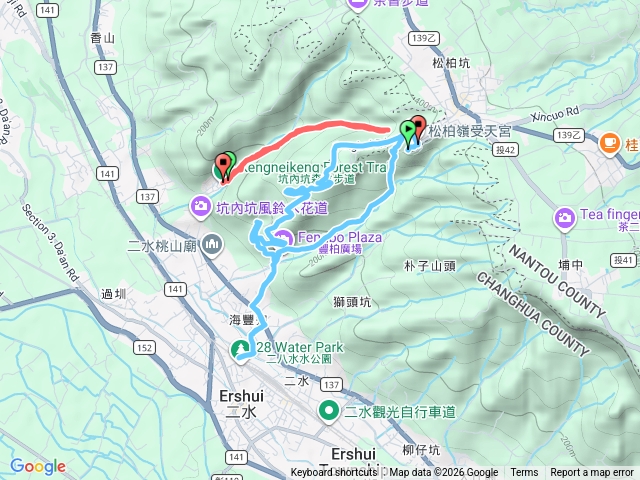 彰化百大-坑內坑森林步道-松柏嶺登廟步道預覽圖