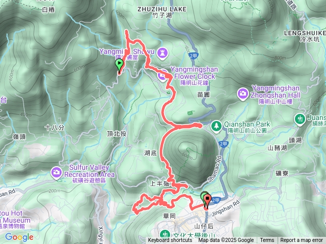 2025-10-05陽明山七瀑爬山大縱走