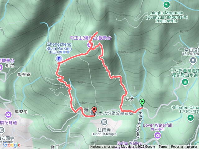 中正山大O型繞一圈