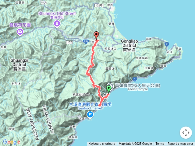 2025-05-03大里車站簡山主北峰灣坑頭山龍崗山大嶺古道五酒桶山打外林山大石壁坑山主北峰下貢寮車站