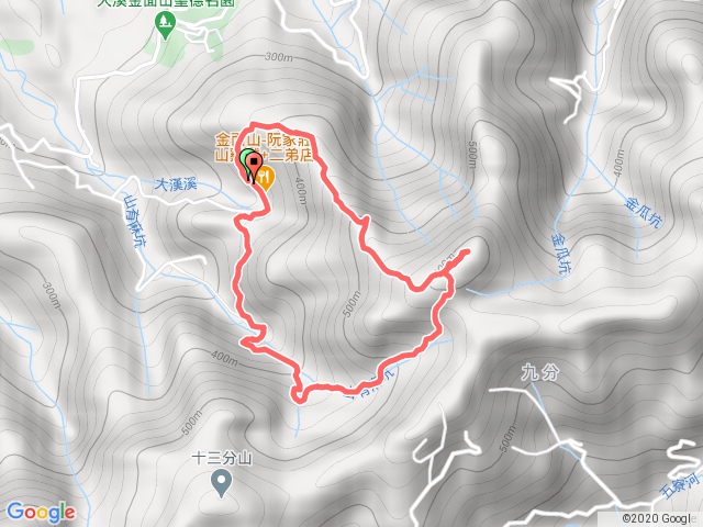 大溪金面山第三登山口O型