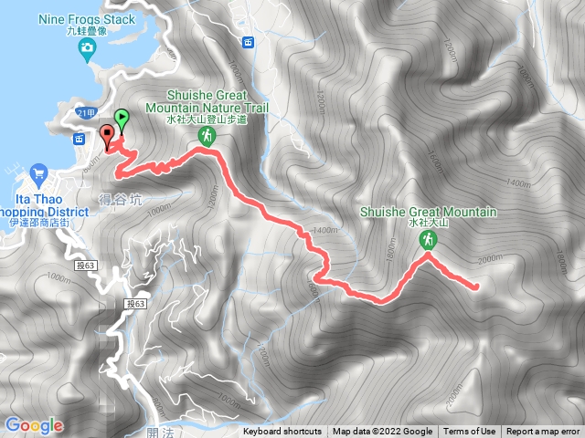 水社大山靑年活動中心、水社主峰