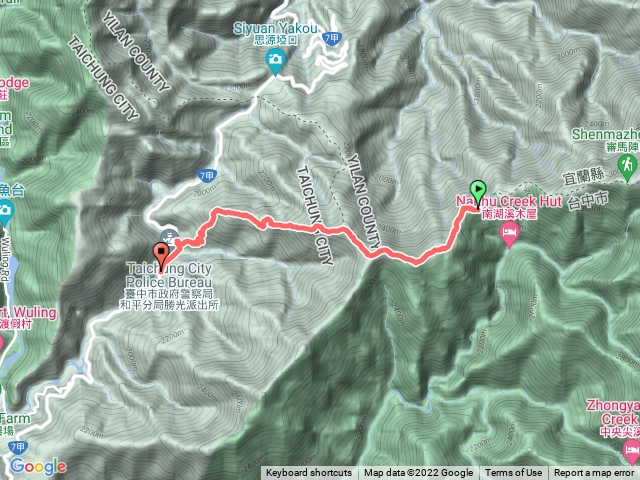 雲稜山莊⛰️南湖大山登山口2022年10月28日
