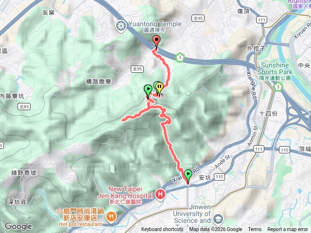 新店牛伯伯蝴蝶園、旺來山莊、好地方、南勢角山、新樂園、烘爐地預覽圖