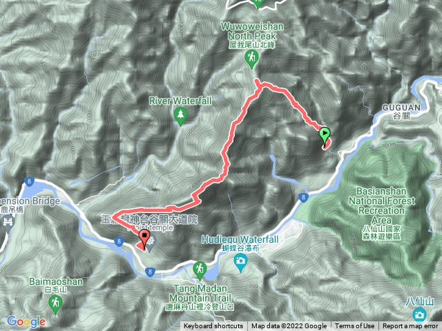 屋東縱走（麗陽上大道院下）