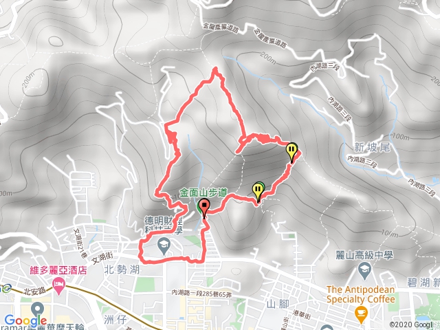 金面山步道心型連走